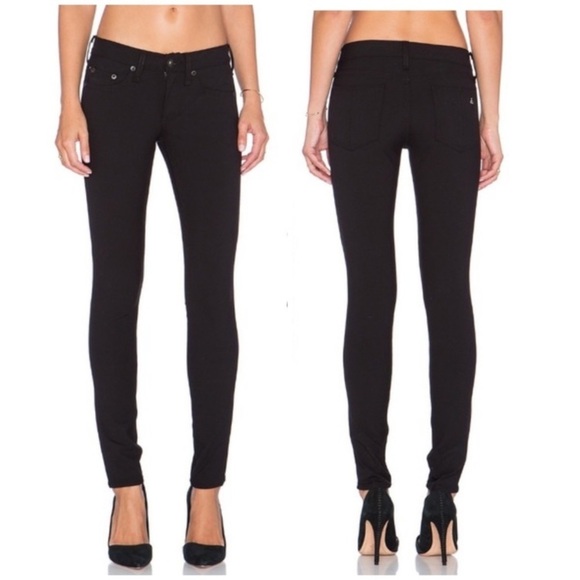 Rag & Bone Equestrian Solid Black Jean - Picture 3 of 8